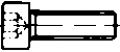 Gabellablaschrauben Set Kawasaki 2 Stck Inbusschrauben M4 x 8 mm Edelstahl VA2.